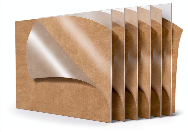 Lesnlok Acrylic Sheet 3x5 Clear Square 1/8" Numbers Pack of 6-0
