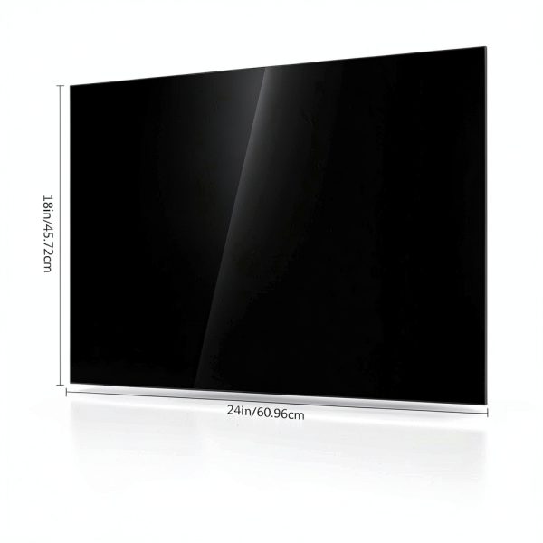 Lesnlok Black Acrylic Sheet 1/8" Commercial Grade Rectangular Panel-1