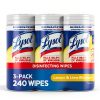 Lysol Disinfectant Wipes Lemon and Lime Blossom 80 Count Pack of 3-0