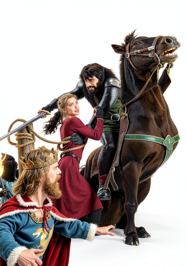 Graphic Myths and Legends: Arthurian Folk Tales Illustrated Kids Book-0
