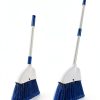 Small Broom BSMstone Hand Broom with Telescopic Metal Handle White-1