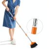 Handy Broom, Indoor/Outdoor Brooms, Duty Kitchen Broom, for Home Garage Kitchen Office Courtyard Lobby Patio Lawn Concrete (2, Orange)-2