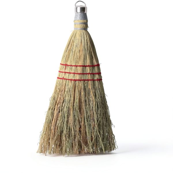 Genuine Joe Whisk Broom, Metal Hang Ring, Natural, 1 Count-4