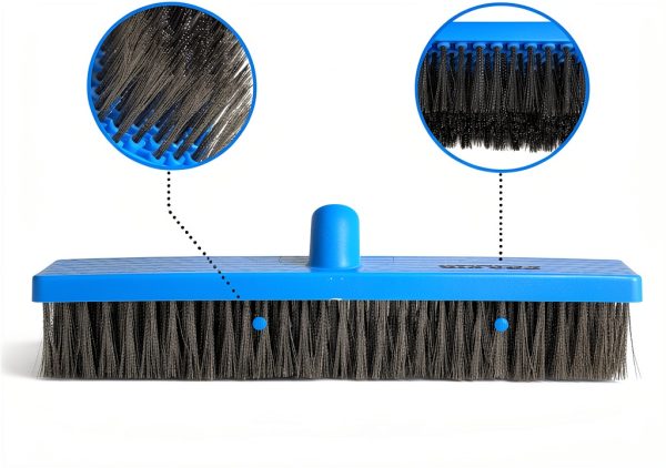 Stainless Steel Wire Broom FRAXIR 55 Inch Adjustable Handle Scrubber-1