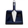Casabella Wayclean Handheld Angled, Medium, Grey Dustpan and Brush Set, Green and Taupe-5
