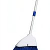 Small Broom BSMstone Hand Broom with Telescopic Metal Handle White-0