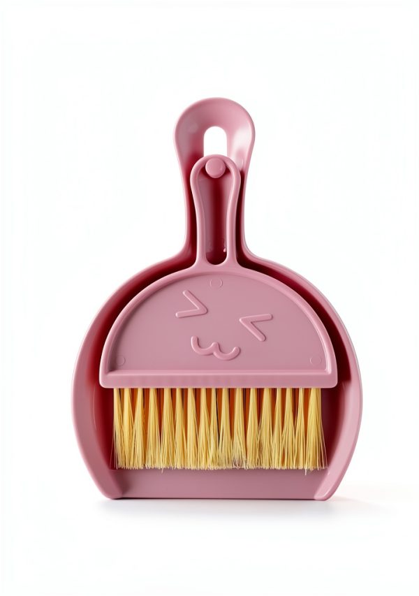 3PCS Mini Broom and Dustpan Set for Home, Car, Kitchen, Table, Kids - Durable Plastic Bristles, Handheld, Hangable, 3 Colors-0