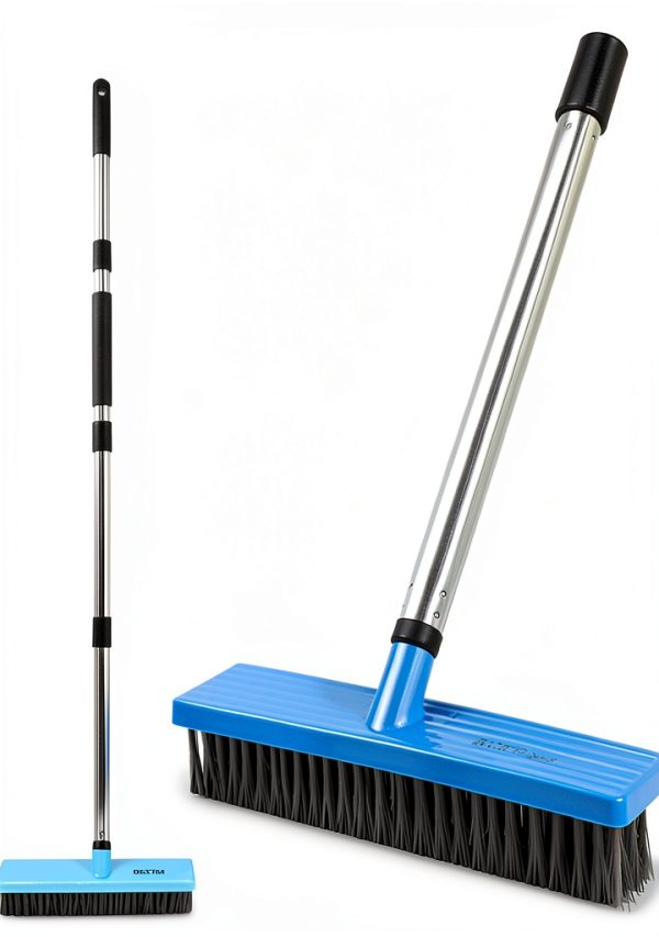 Stainless Steel Wire Broom FRAXIR 55 Inch Adjustable Handle Scrubber-0