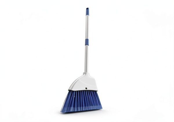 Small Broom BSMstone Hand Broom with Telescopic Metal Handle White-2