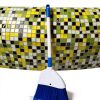 Small Broom BSMstone Hand Broom with Telescopic Metal Handle White-3