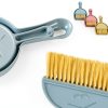 3PCS Mini Broom and Dustpan Set for Home, Car, Kitchen, Table, Kids - Durable Plastic Bristles, Handheld, Hangable, 3 Colors-2