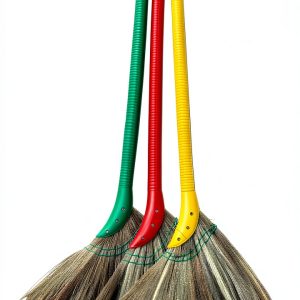 Vietnamese Soft Straw Broom, 40" Long Handle by T TABAKH for Hard-0